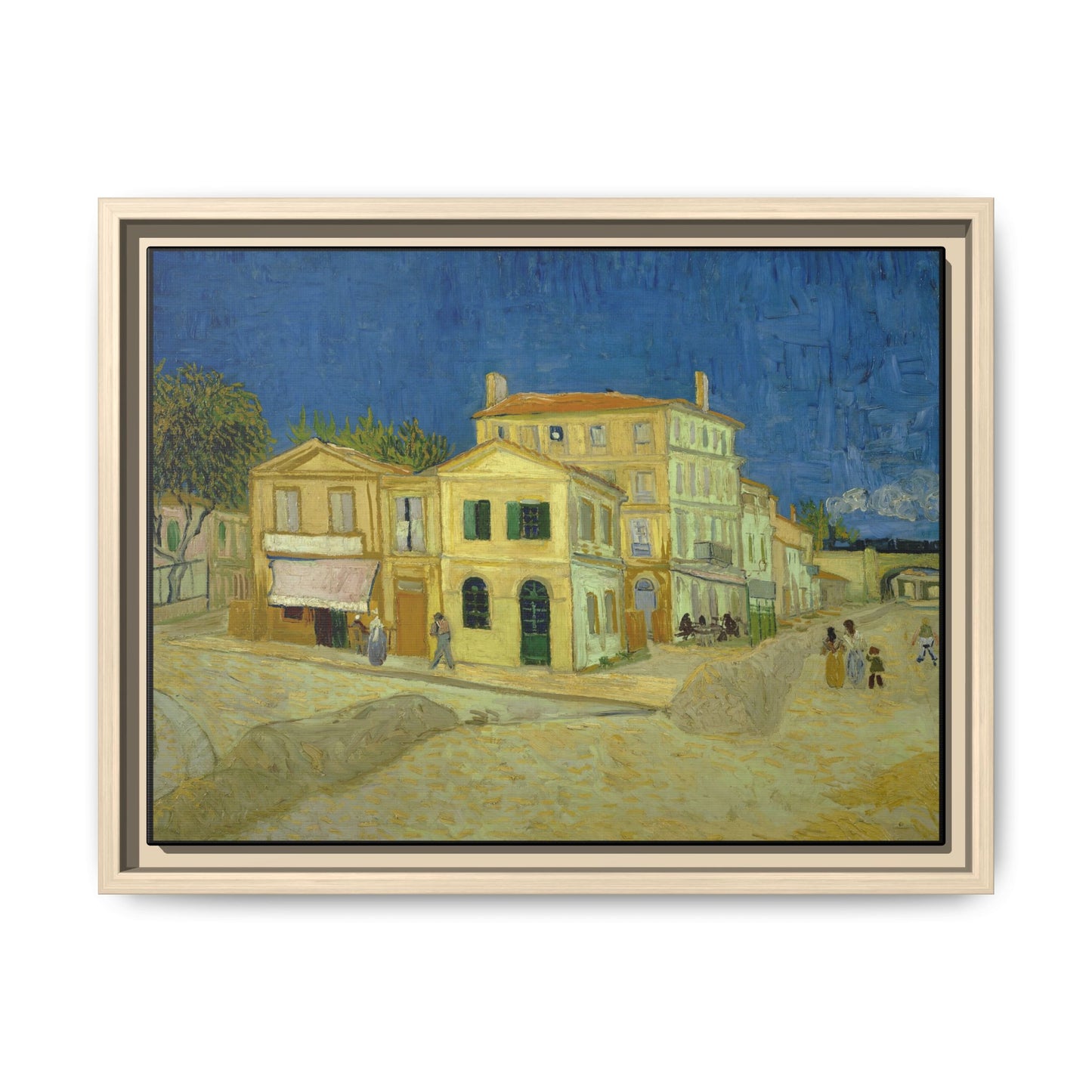 Van Gogh, Vincent - The Yellow House (1888) - Matte Canvas, Framed