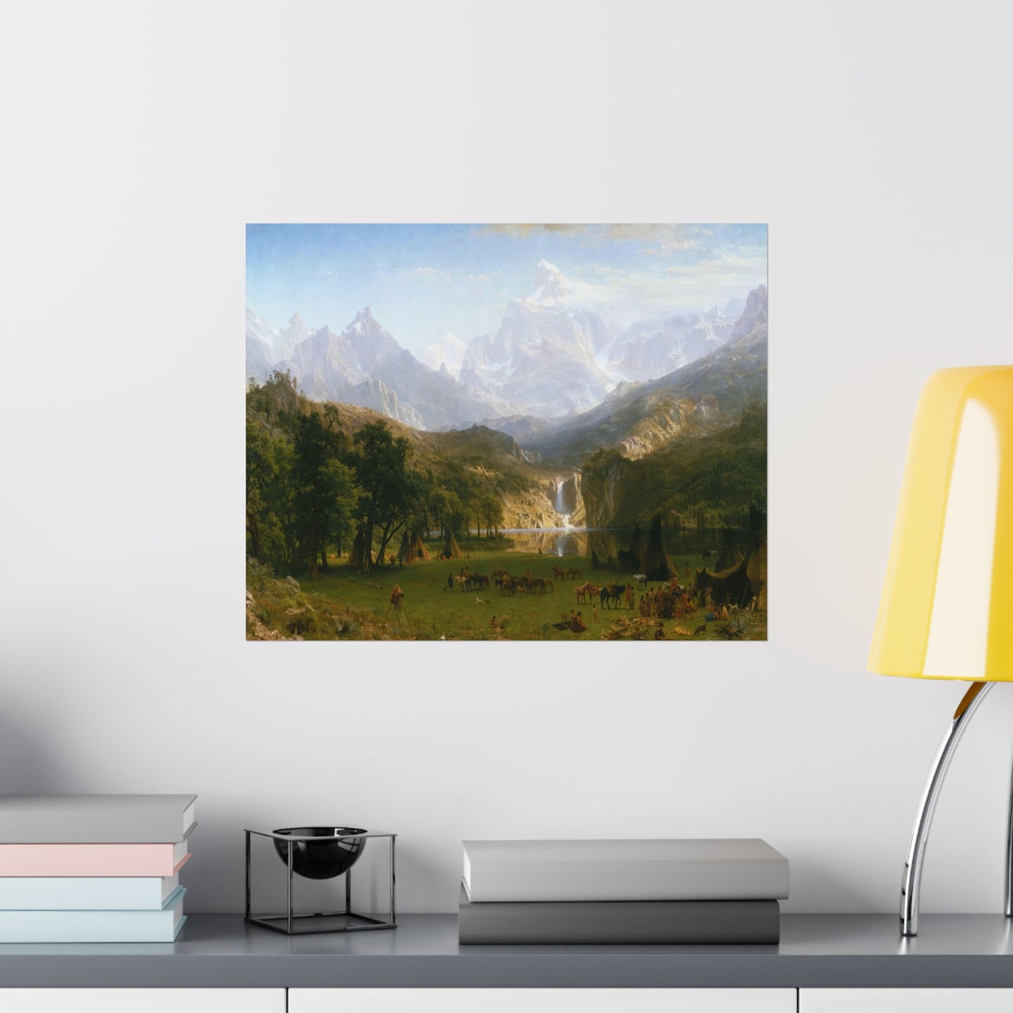 Bierstadt, Albert - The Rocky Mountains, Lander’s Peak (1863) - Satin Posters