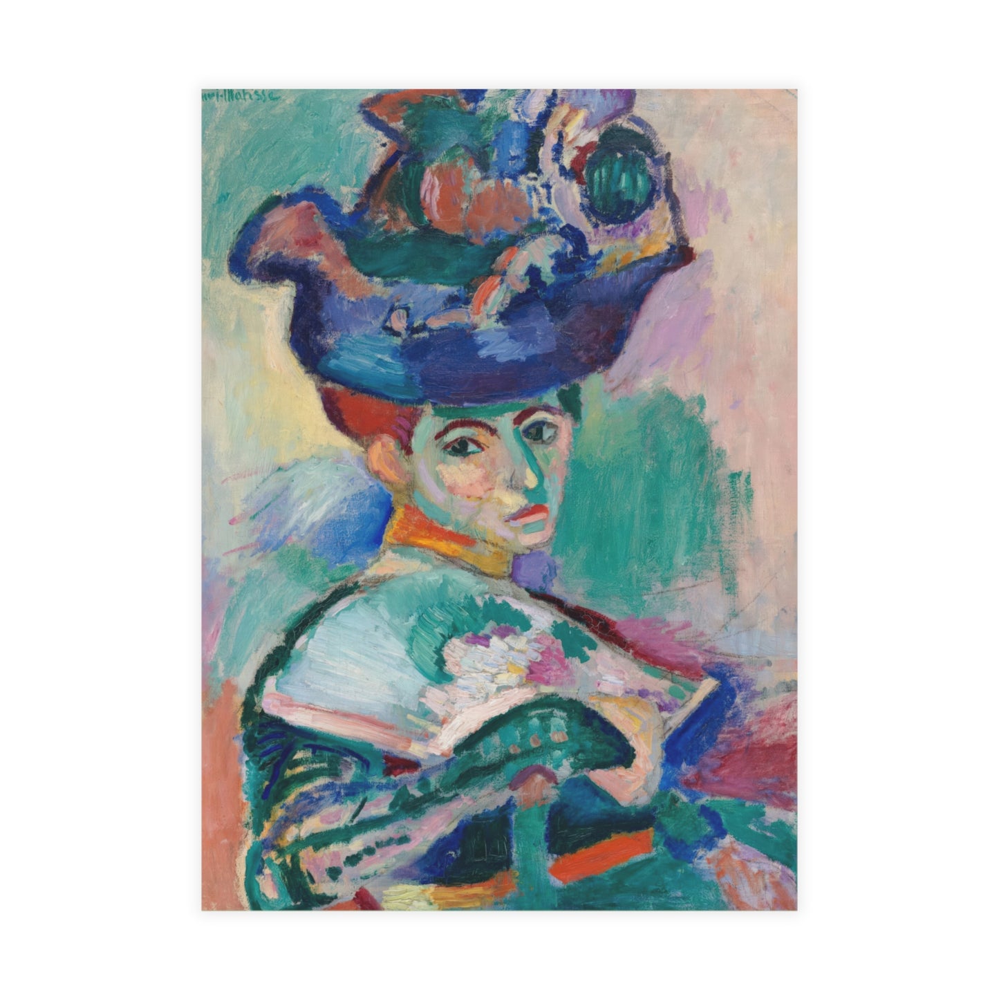 Matisse, Henri - Woman with a Hat (1905) - Postcard Bundles with Envelopes Included