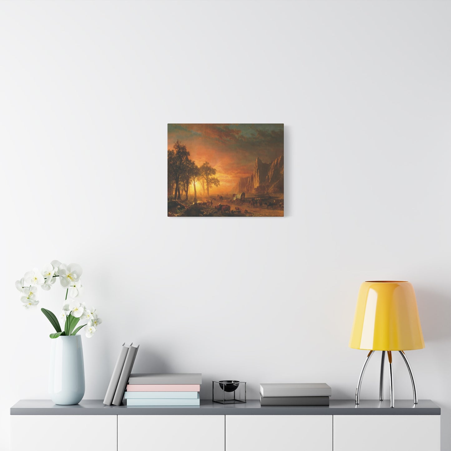 Bierstadt, Albert - Emigrants Crossing the Plains (1867) - Canvas Block, unframed