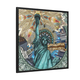 Liberty Mandala - Framed Canvas