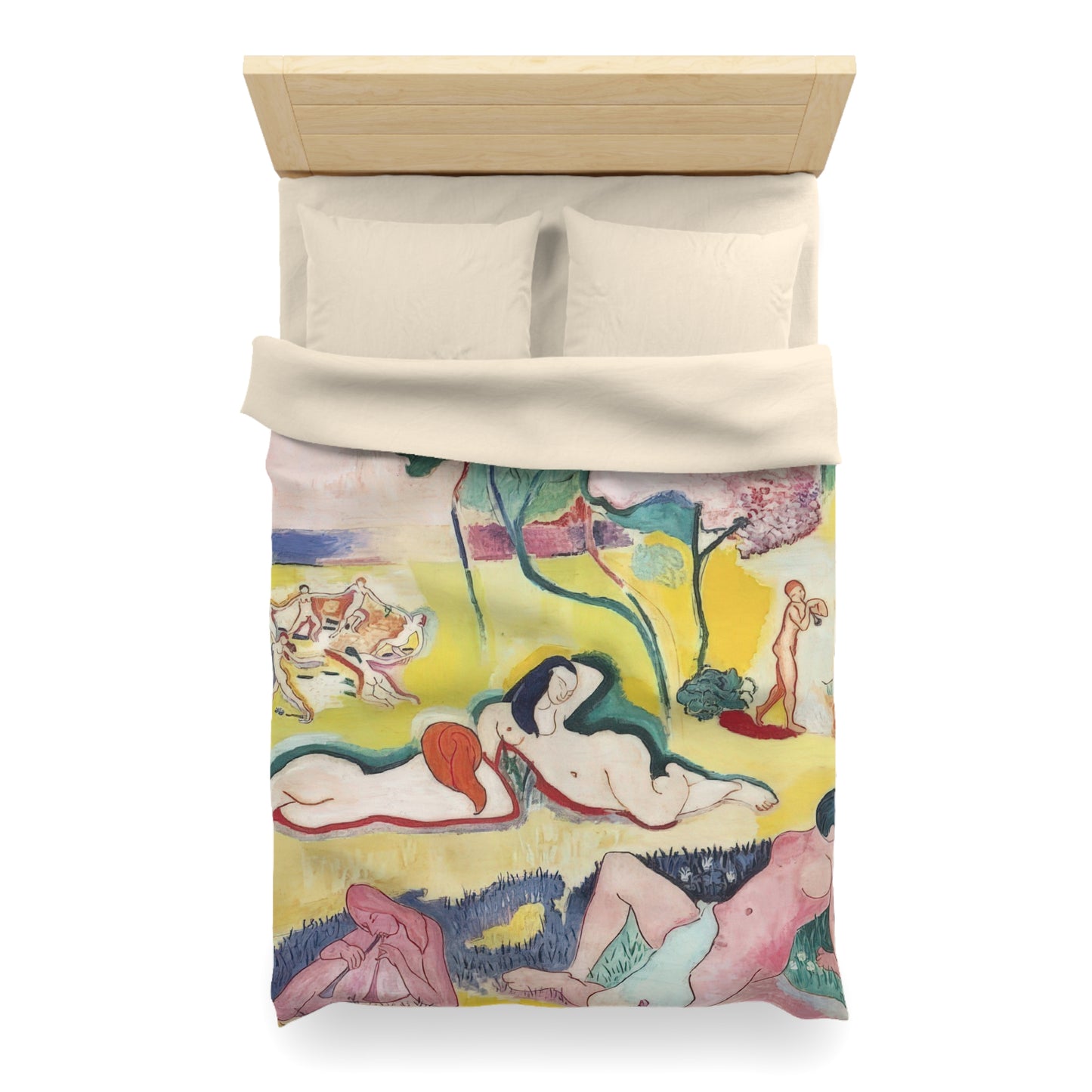 Matisse, Henri - The Joy of Life (1905) - Microfiber Duvet Cover