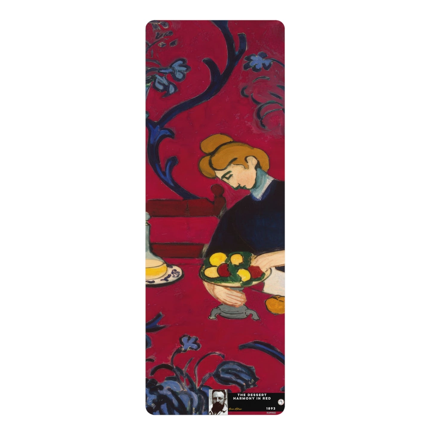 Matisse, Henri - The Dessert Harmony in Red (1908) - Rubber Yoga Mat