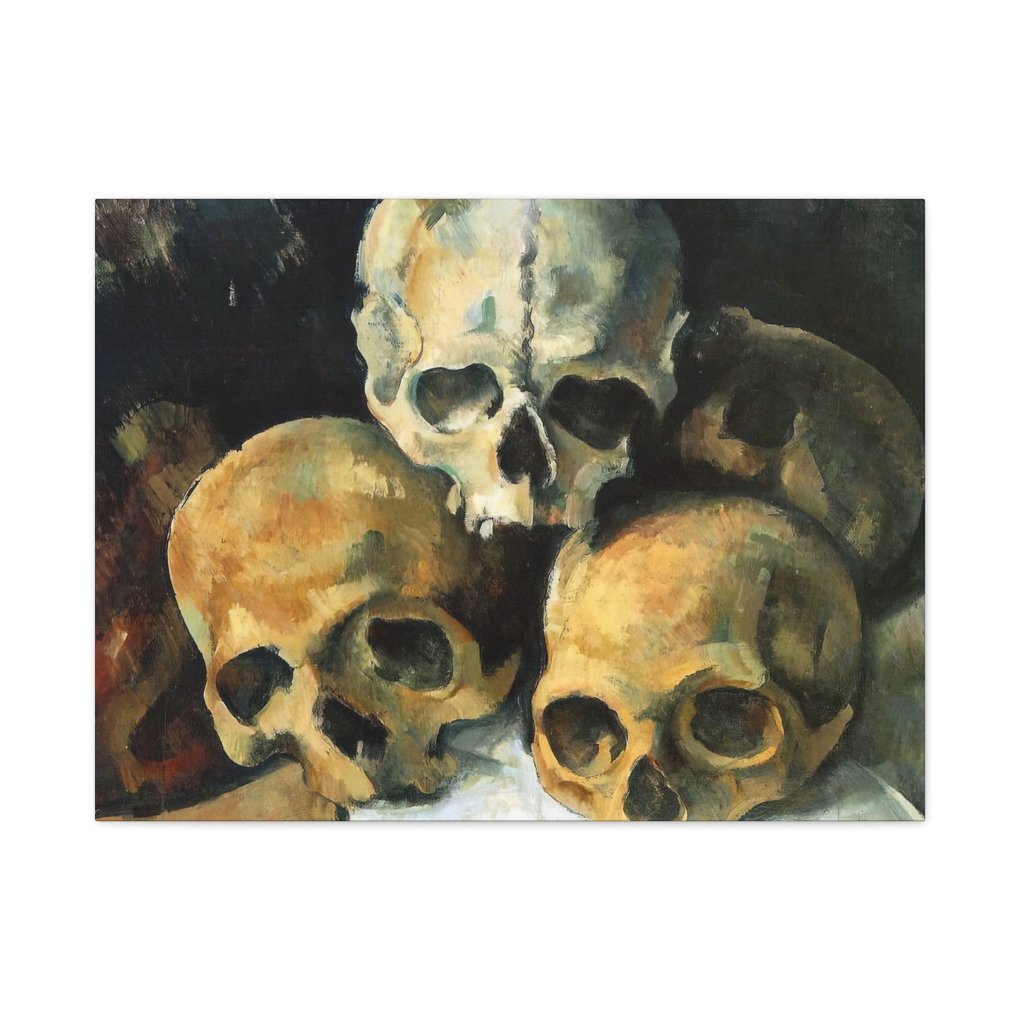 Cézanne, Paul - Pyramid of Skulls (1901) - Canvas Block, unframed
