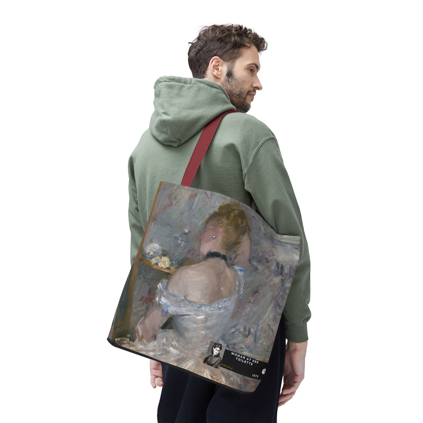 Morisot, Berthe - Woman at Her Toilette (1880) - Tote Bag