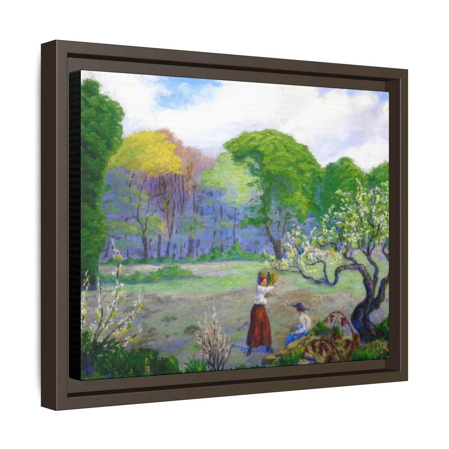 Ranson, Paul - Picking Flowers (1890) - Matte Canvas, Framed