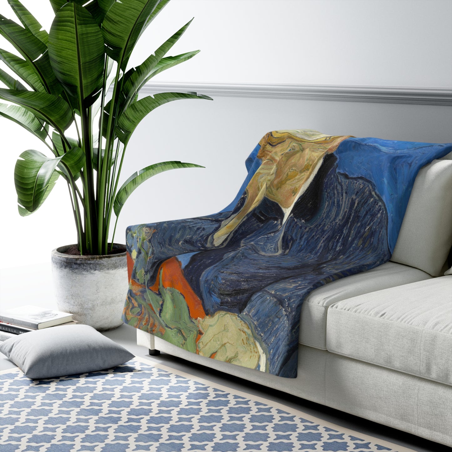 Van Gogh, Vincent - Portrait of Dr. Paul Gachet (1890) - Sherpa Fleece Blanket