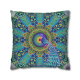 Melek Taus Mandala - Suede Square Pillowcase