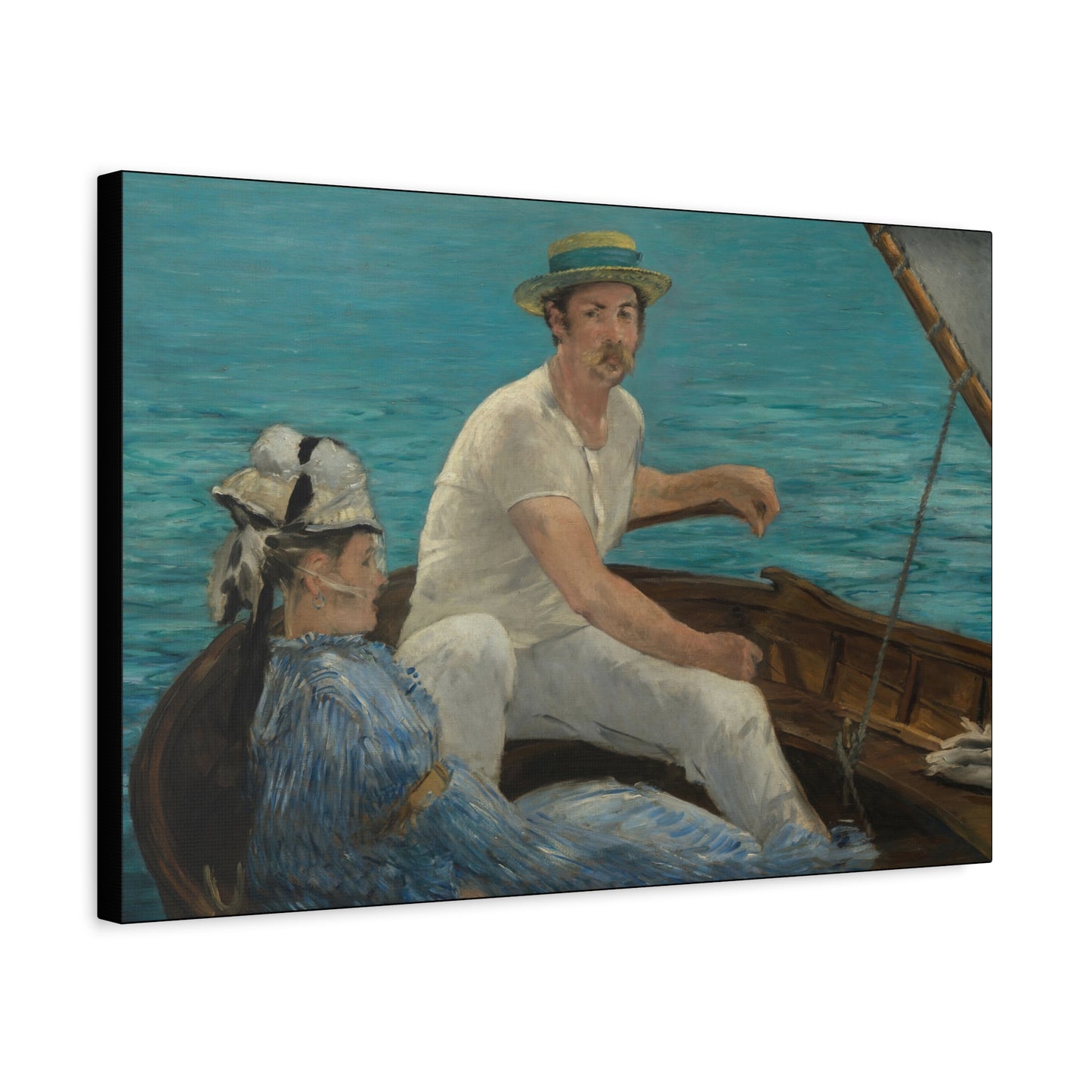 Manet, Édouard - Boating (1874) - Canvas Block, unframed