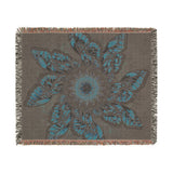 Monarch Butterfly Mandala - Woven Blanket