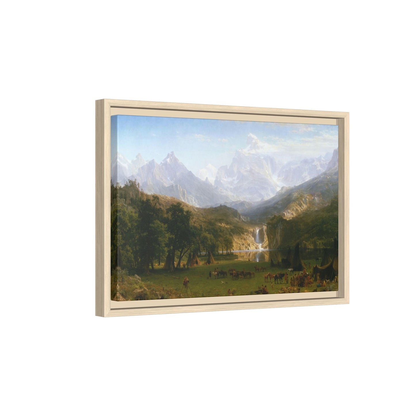 Bierstadt, Albert - The Rocky Mountains, Lander’s Peak (1863) - Matte Canvas, Framed