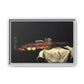 Cézanne, Paul - Still Life with Bread and Eggs (1865) - Matte Canvas, Framed
