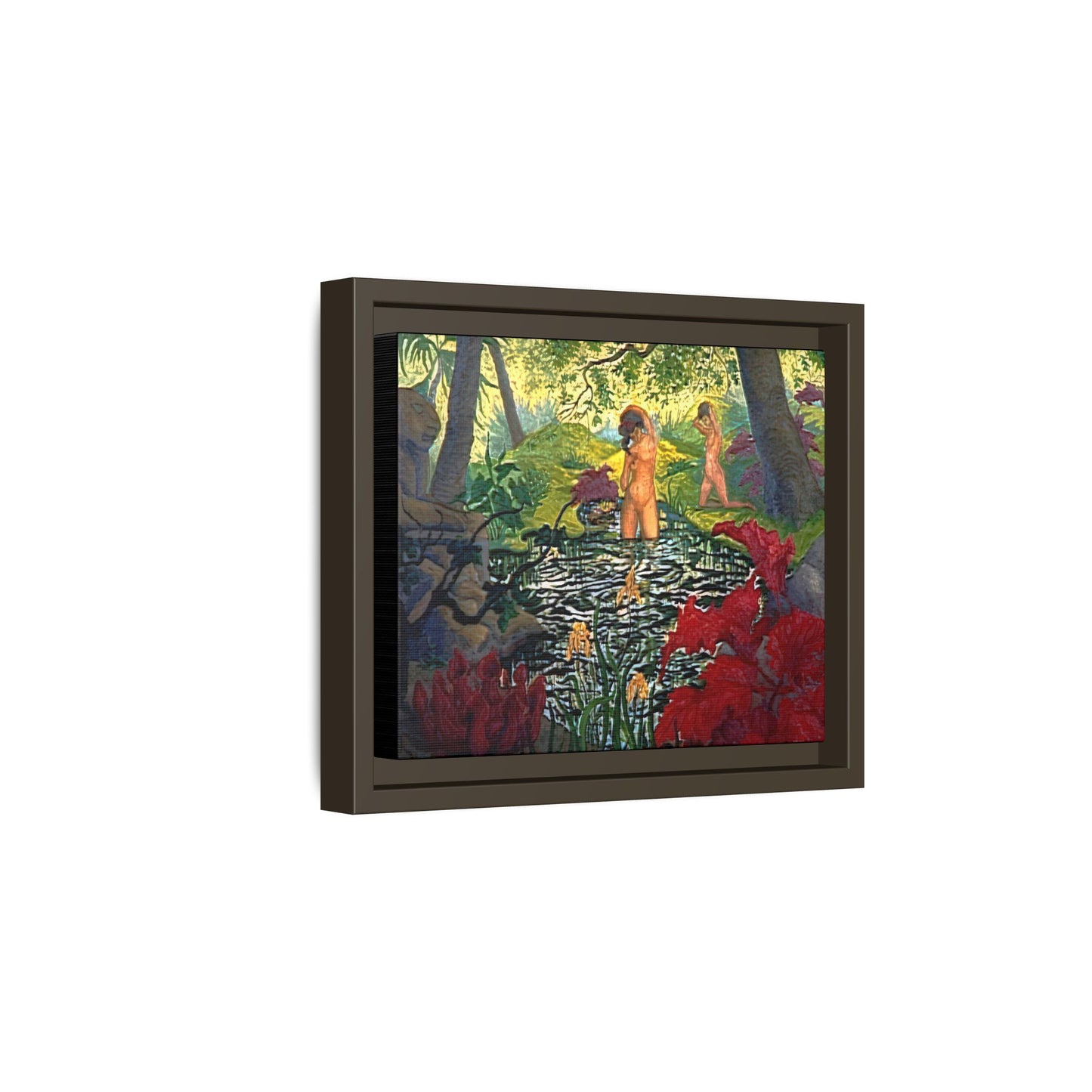 Ranson, Paul - The Lotus Bather (1906) - Matte Canvas, Framed