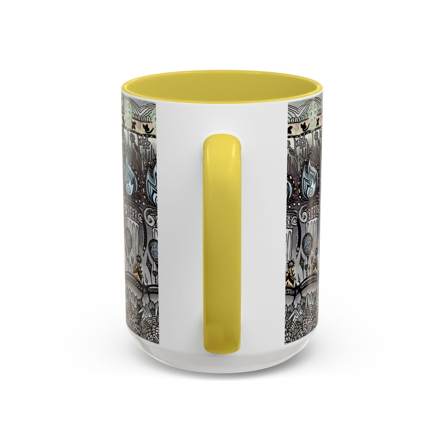Pacio, Adam - Memento Mori Mandala - Colorful Accent Mugs