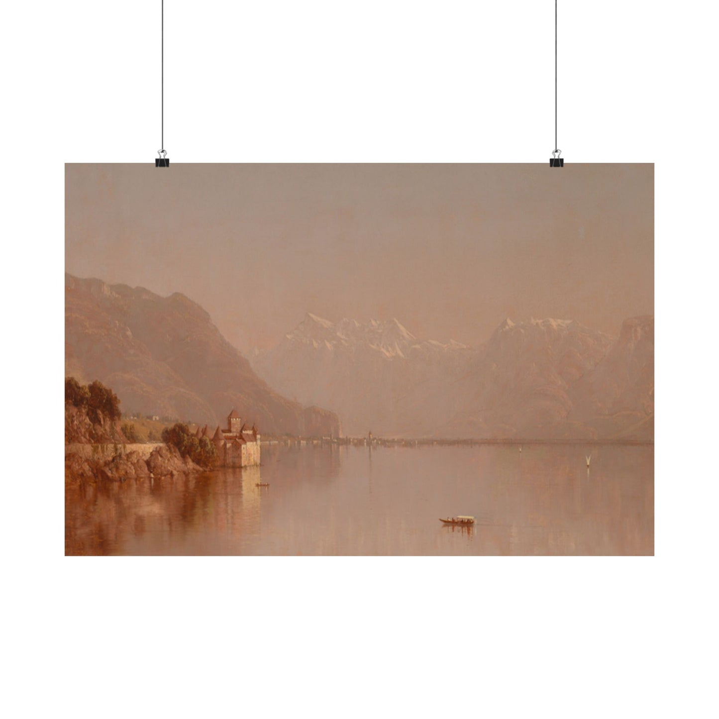 Gifford, Sanford Robinson - Lake Geneva (1875) - Satin Posters