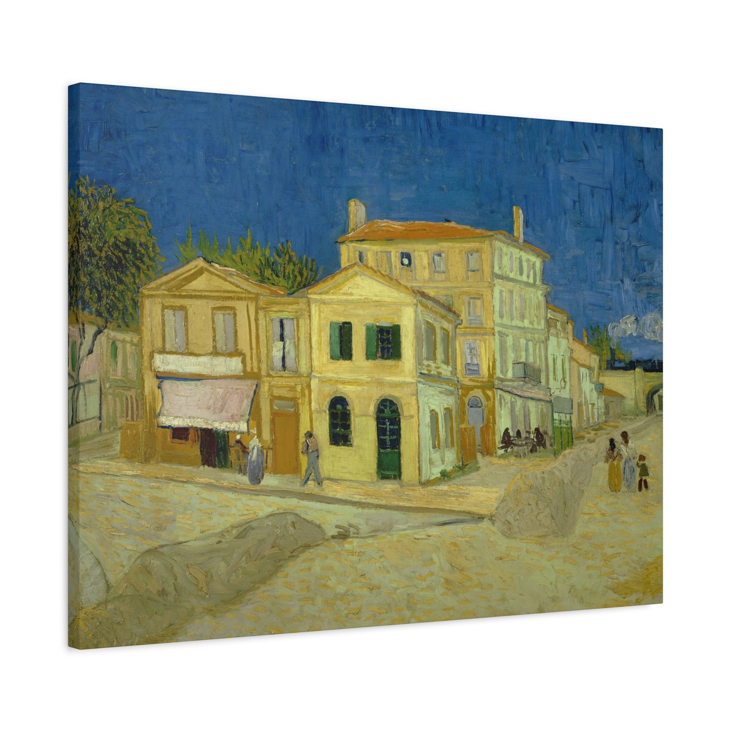 Van Gogh, Vincent - The Yellow House (1888)- Canvas Block, unframed