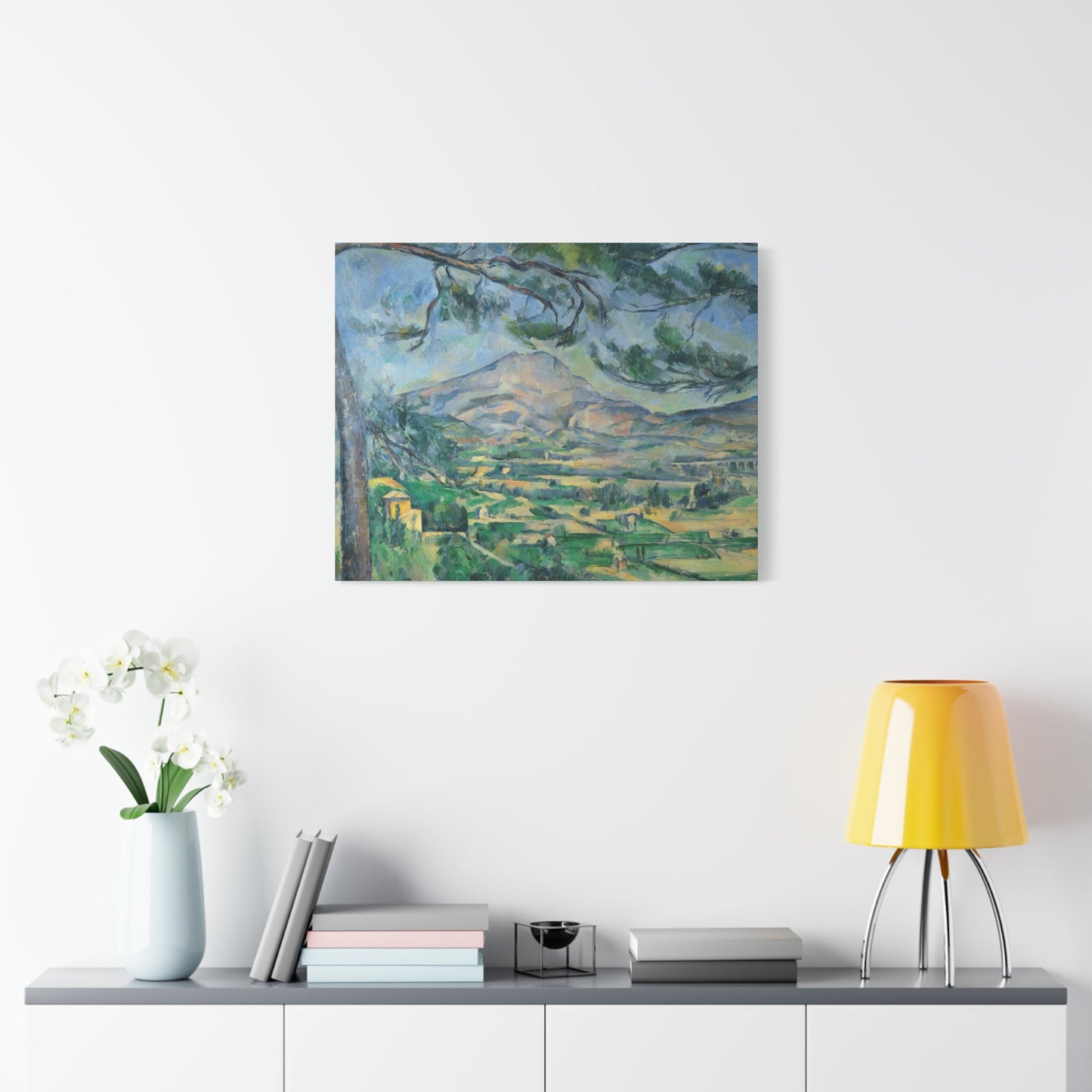 Cézanne, Paul - Mont Sainte-Victoire with Large Pine (1887) - Canvas Block, unframed