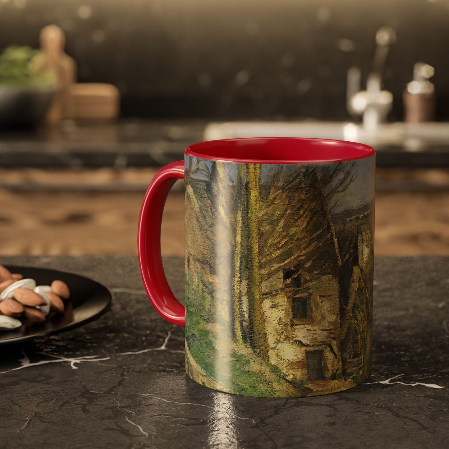Cézanne, Paul - The House of the Hanged Man, Auvers-sur-Oise (1874) - Colorful Accent Mugs