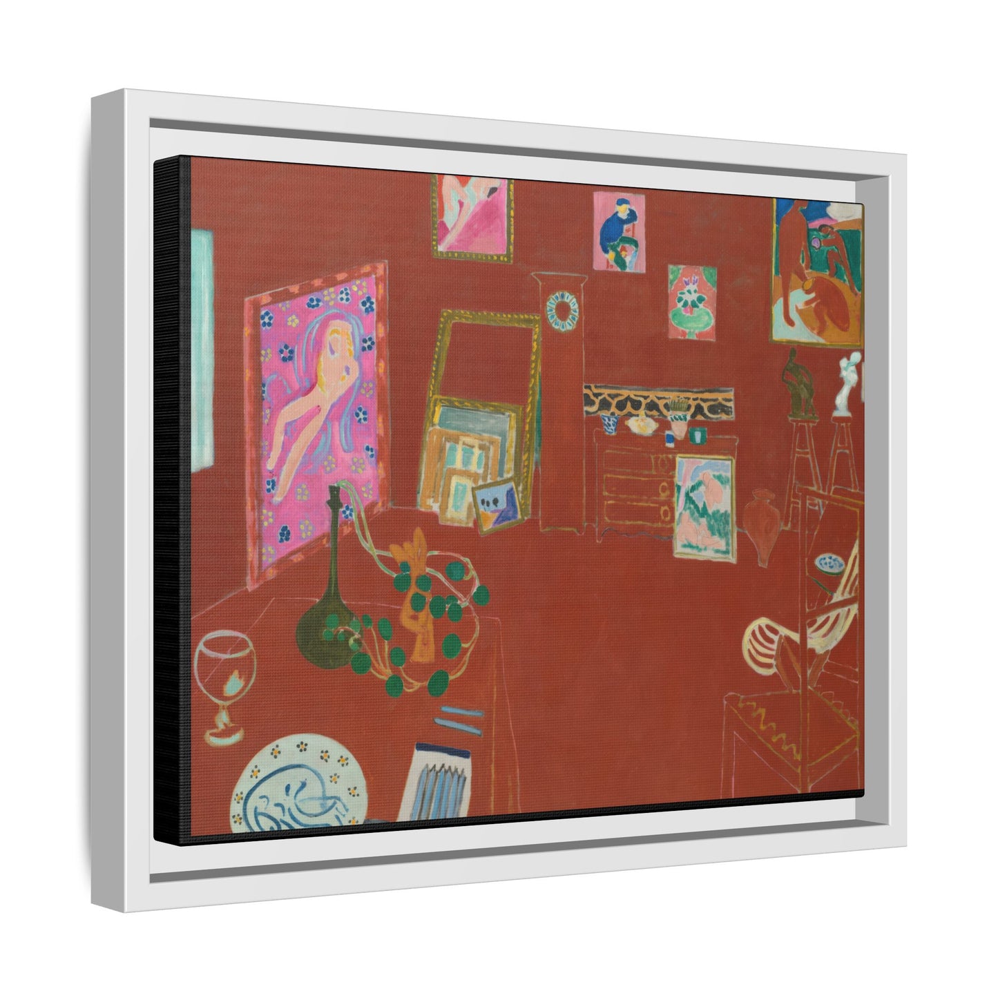 Matisse, Henri - The Red Studio (1911) - Matte Canvas, Framed