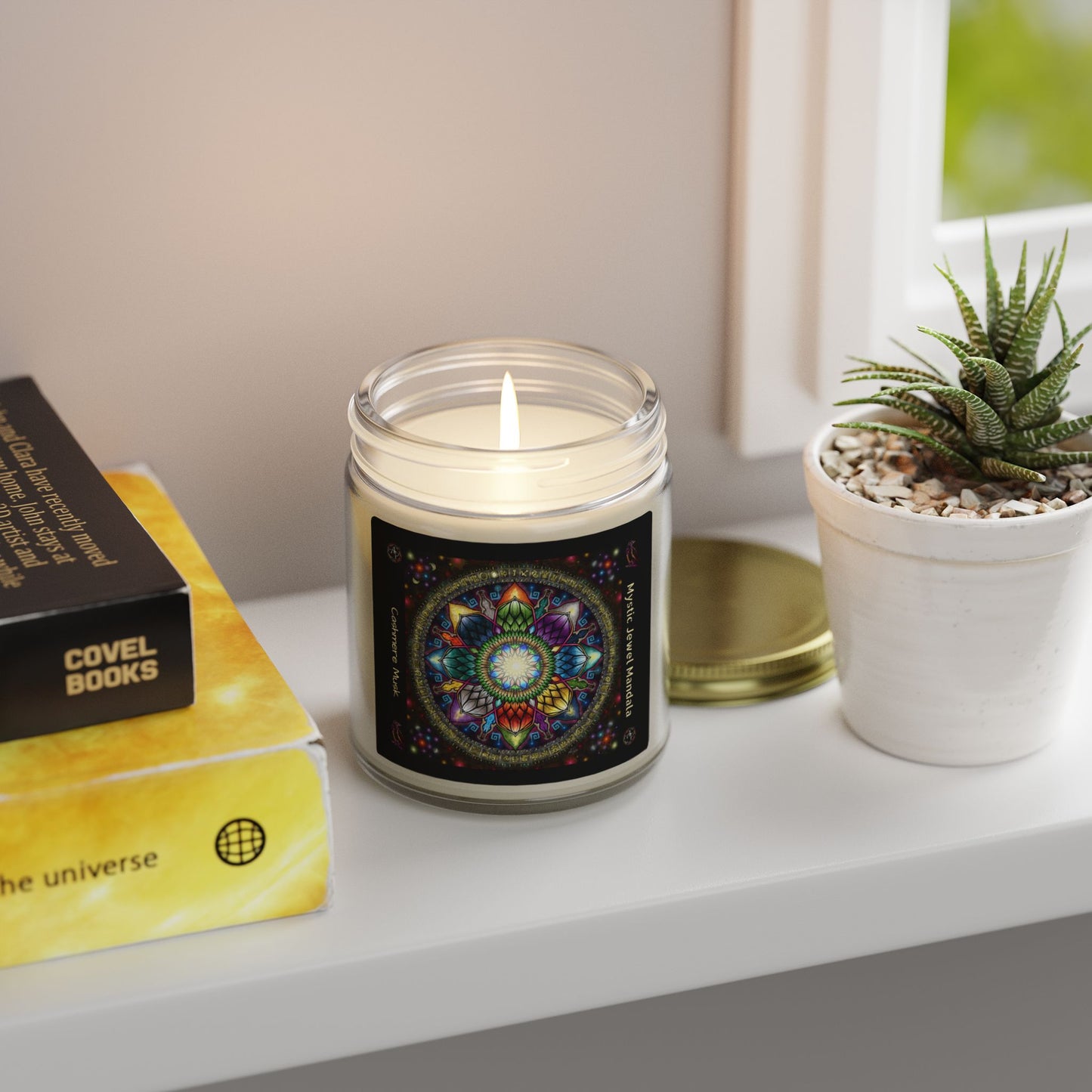 Mystic Jewel Mandala Scented Candle - Cashmere Musk (4oz, 9oz)