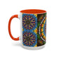 Pacio, Adam - Emerald Arrows Mandala - Colorful Accent Mugs