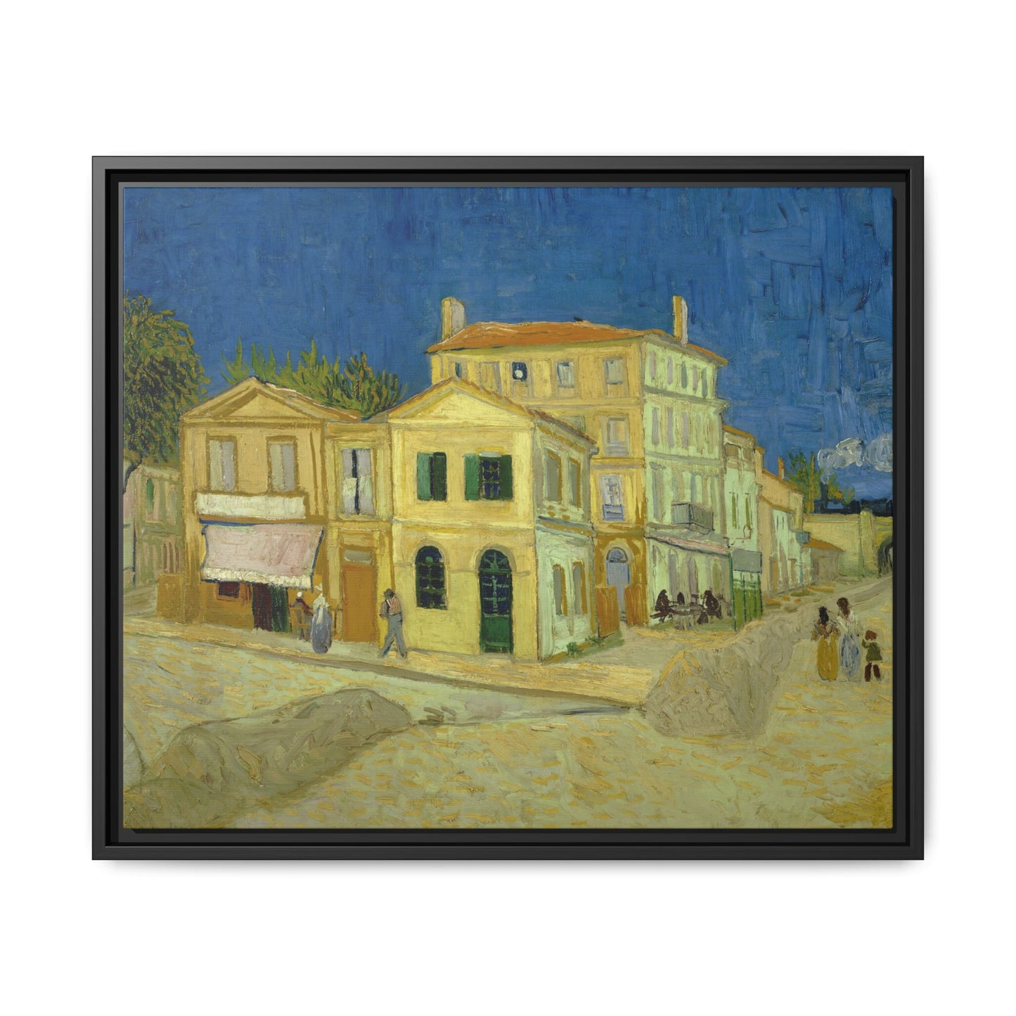 Van Gogh, Vincent - The Yellow House (1888) - Matte Canvas, Framed