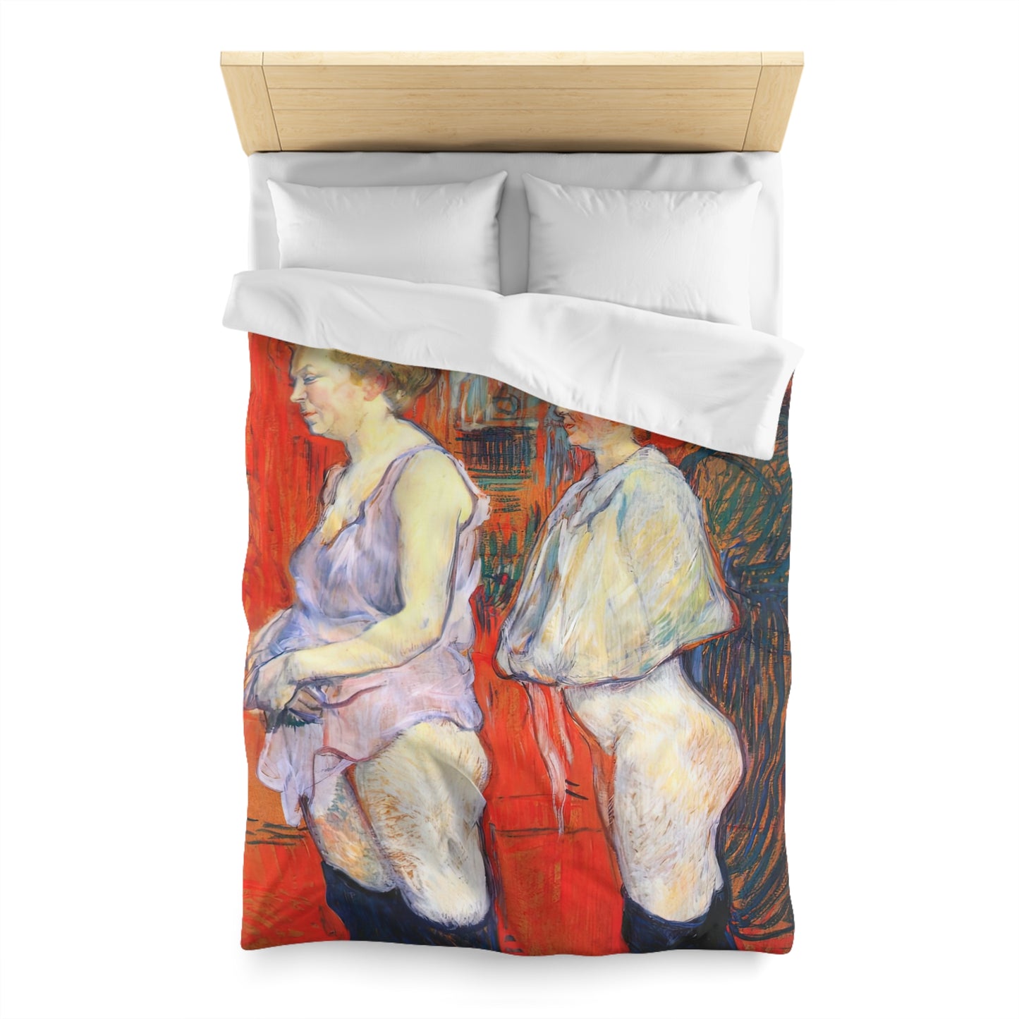 Toulouse-Lautrec, Henri - The Medical Inspection (1894) - Microfiber Duvet Cover