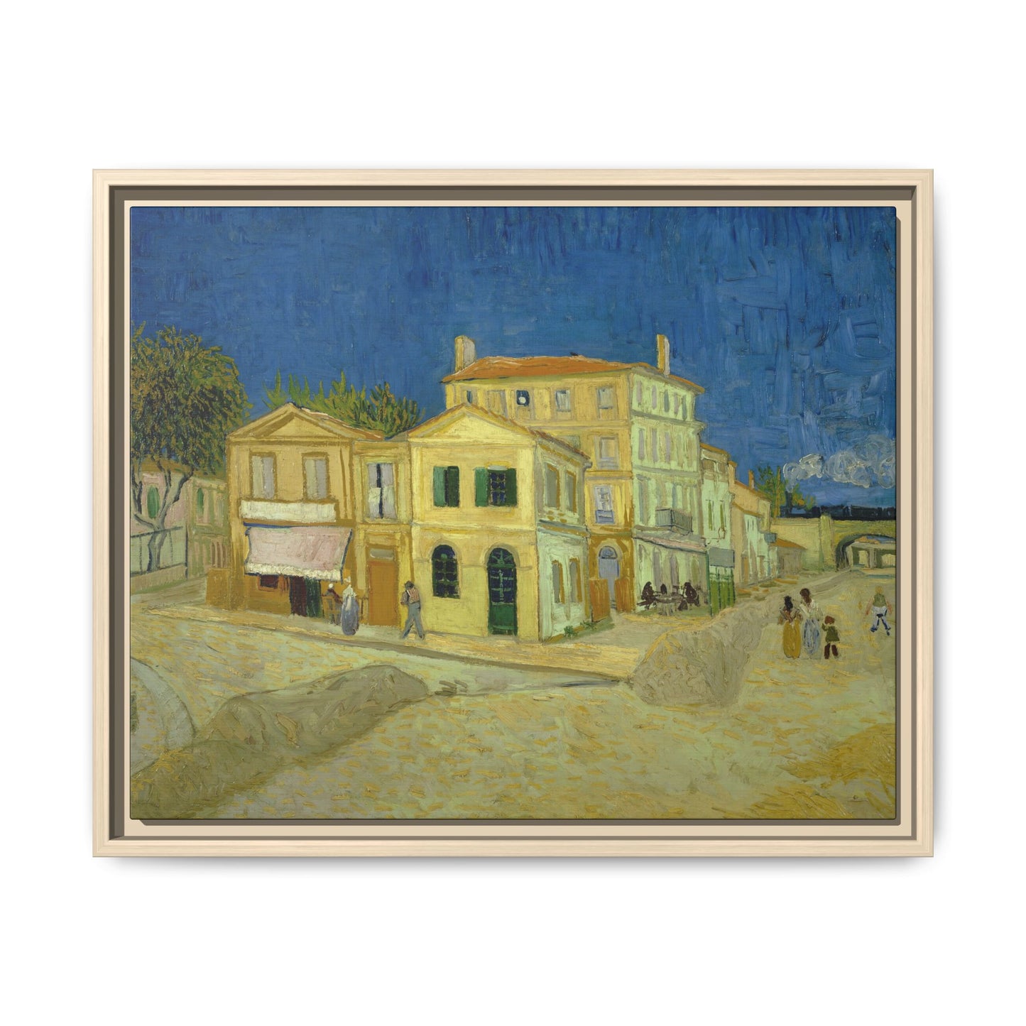 Van Gogh, Vincent - The Yellow House (1888) - Matte Canvas, Framed