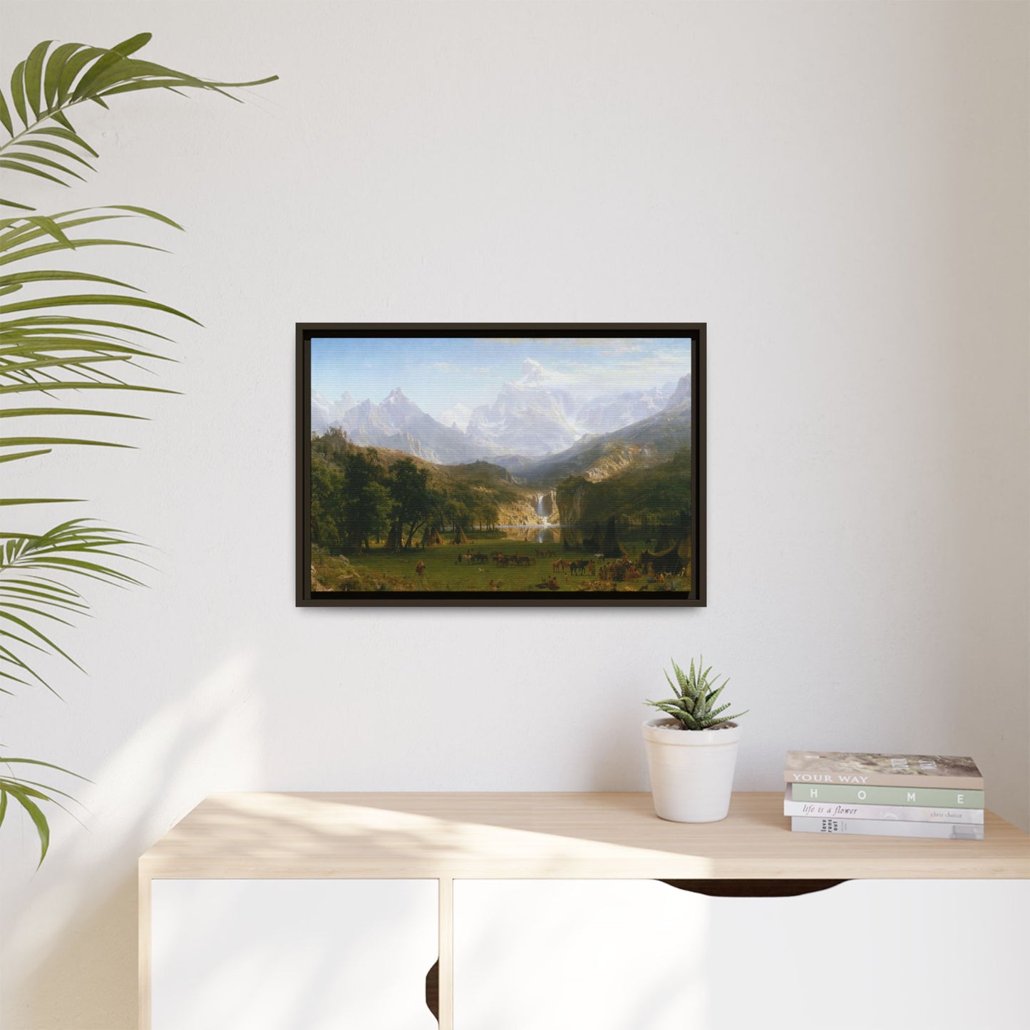 Bierstadt, Albert - The Rocky Mountains, Lander’s Peak (1863) - Matte Canvas, Framed