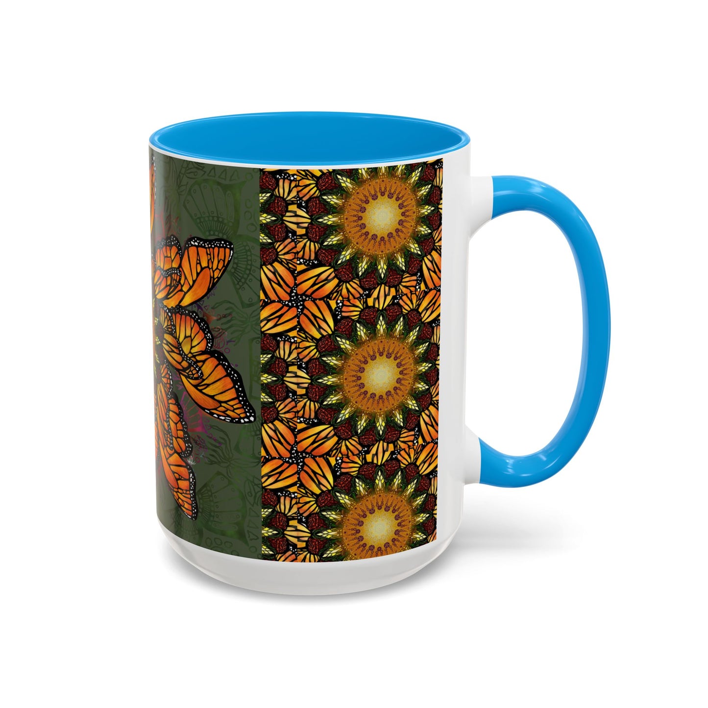 Pacio, Adam - Monarch Butterfly Mandala - Colorful Accent Mugs