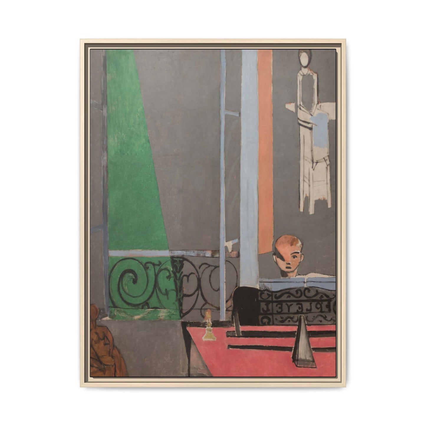 Matisse, Henri - Piano Lesson (1916) - Matte Canvas, Framed