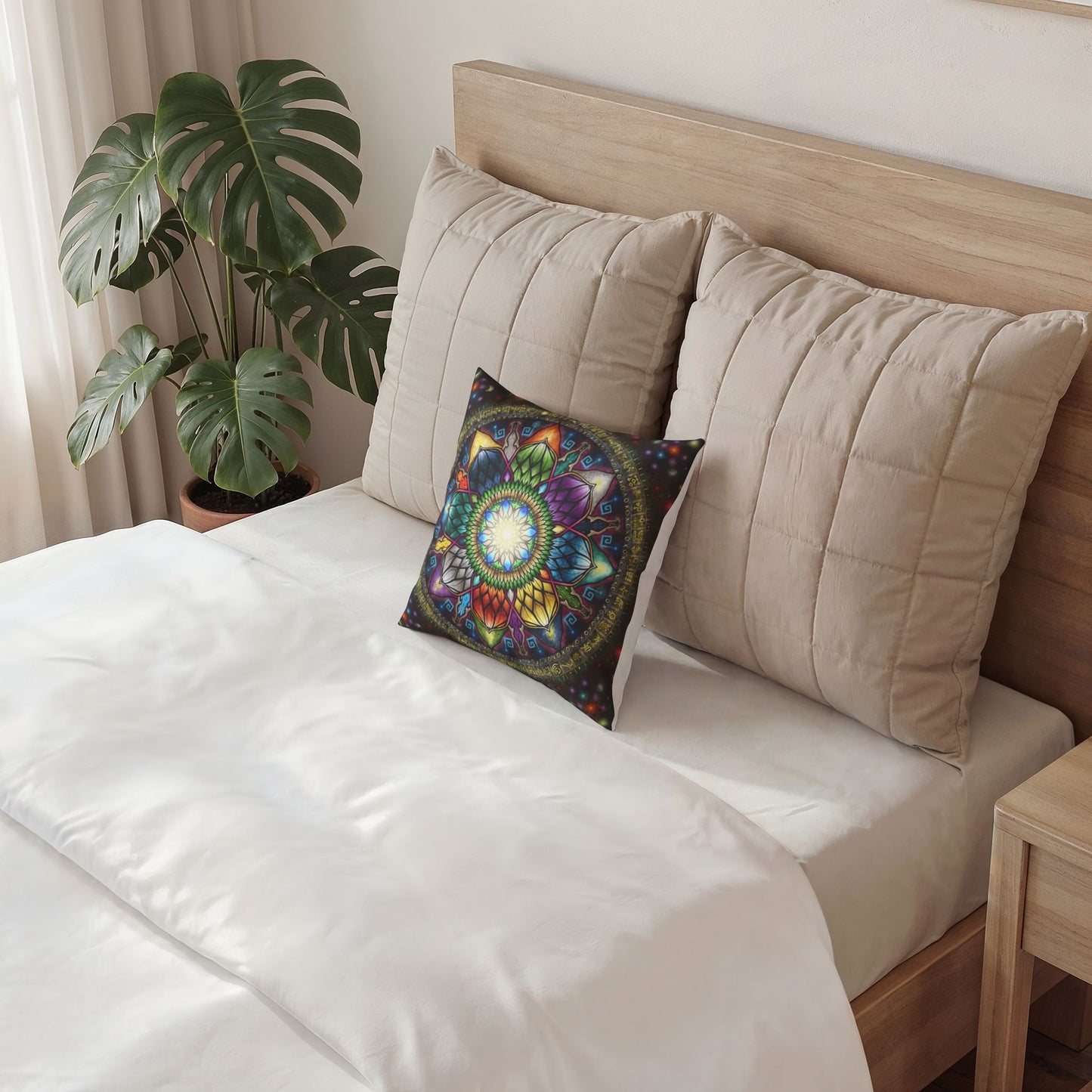 Pacio, Adam - Mystic Jewel Mandala - Poly Velvet Pillow