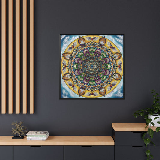 Celestia Mandala - Framed Matte Canvas
