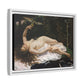 Courbet, Gustave - Woman with a Parrot (1866) - Matte Canvas, Framed