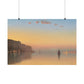 Gifford, Sanford Robinson -  Sunset on the Pallisades of the Hudson  (1879) - Satin Posters