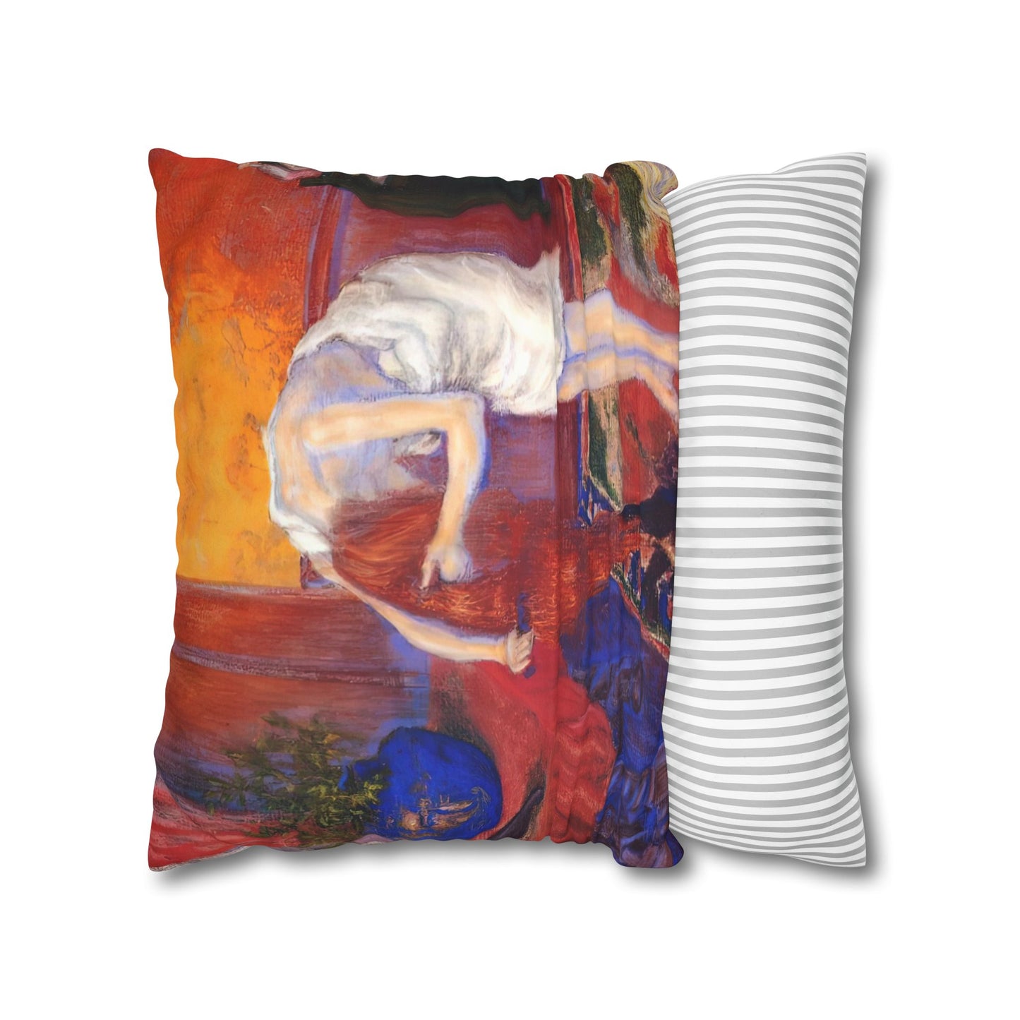 Ranson, Paul - The Golden Head of Hair (1909) - Suede Square Pillowcase