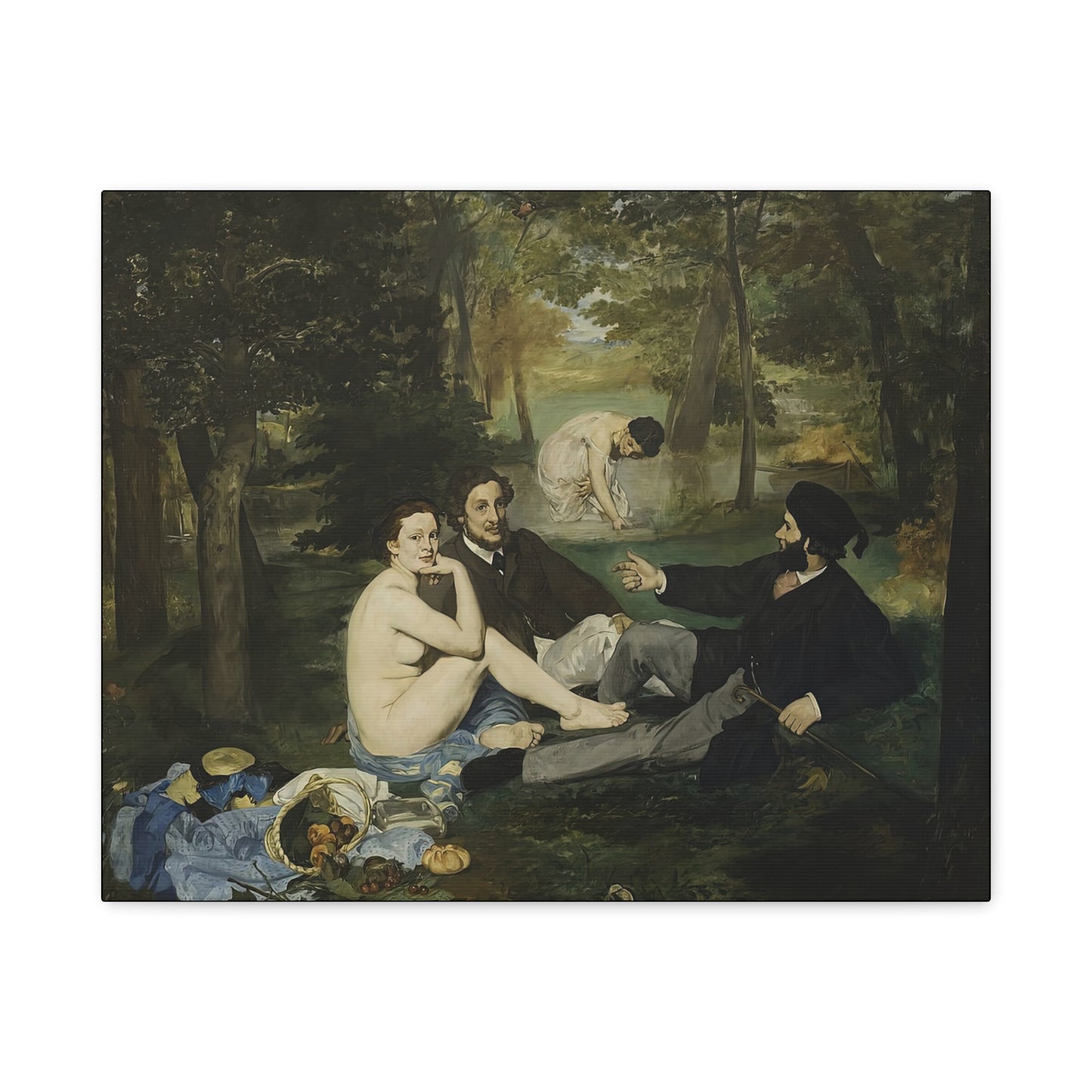 Manet, Édouard - Luncheon on the Grass (1863) - Canvas Block, unframed