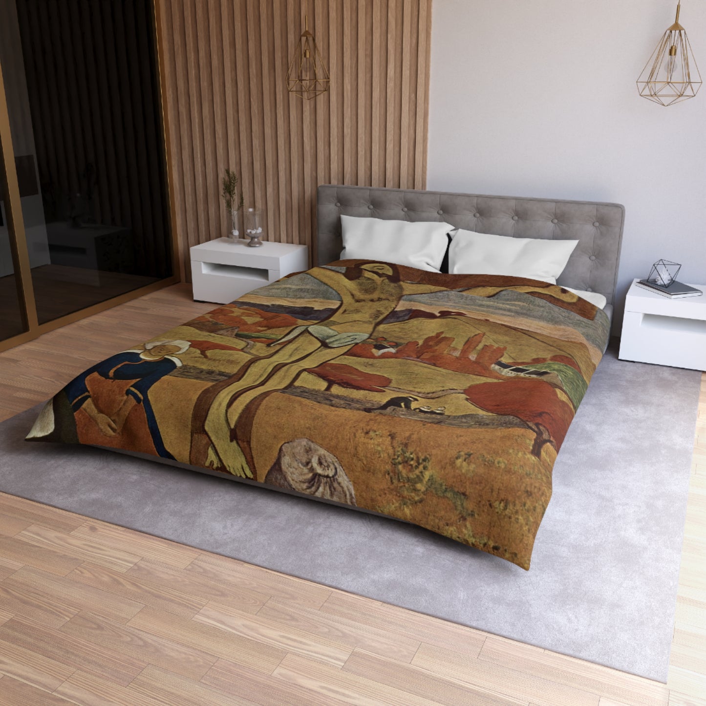 Gauguin, Paul - The Yellow Christ (1889) - Microfiber Duvet Cover