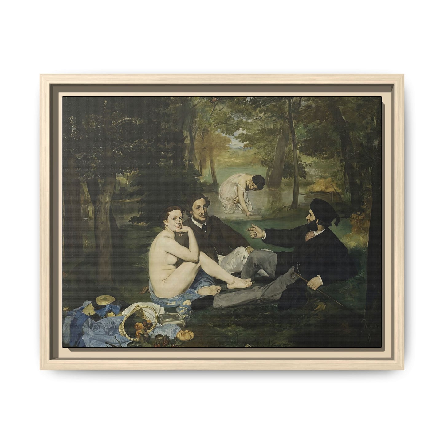 Manet, Édouard - Luncheon on the Grass (1863) - Matte Canvas, Framed