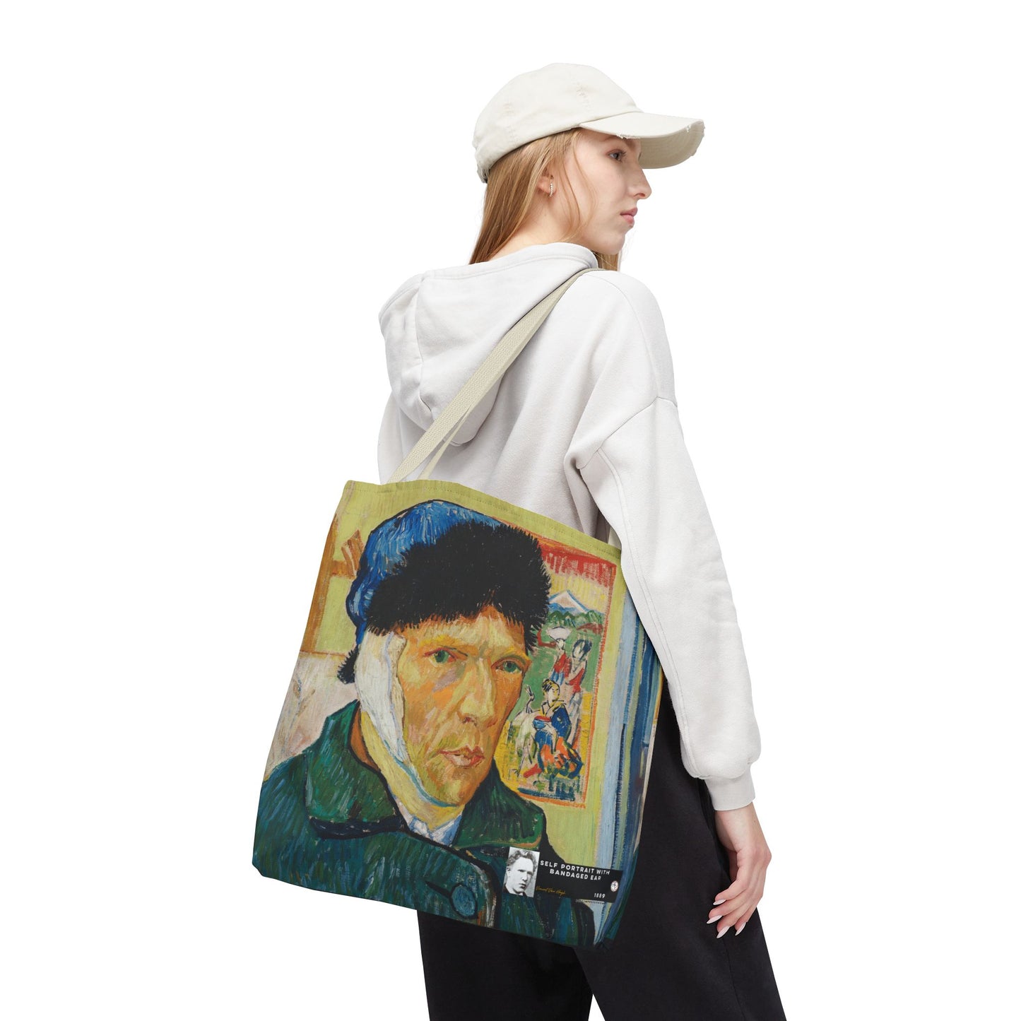 Van Gogh, Vincent - Self Portrait with Bandaged Ear (1889) - Tote Bag