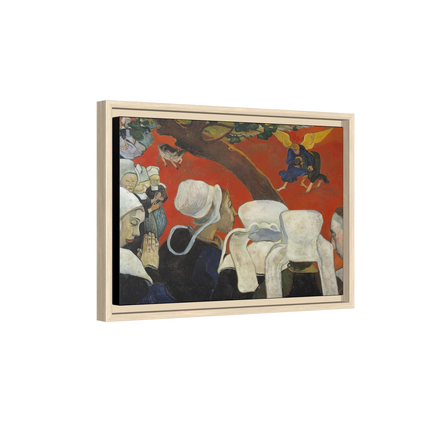 Gauguin, Paul - Vision of the Sermon (Jacob Wrestling with the Angel) (1888) - Matte Canvas, Framed