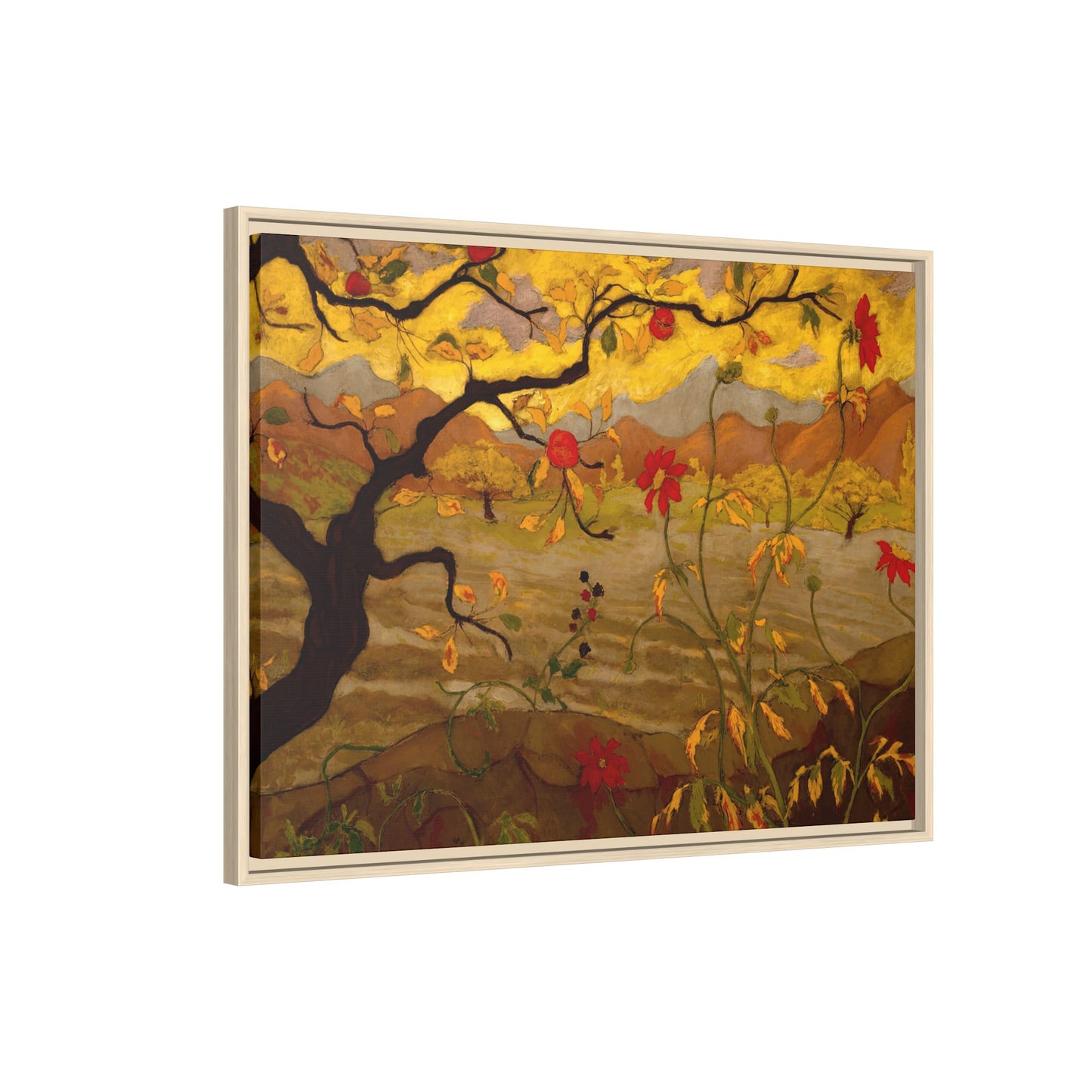 Ranson, Paul - Apple Tree with Red Fruit (1902) - Matte Canvas, Framed