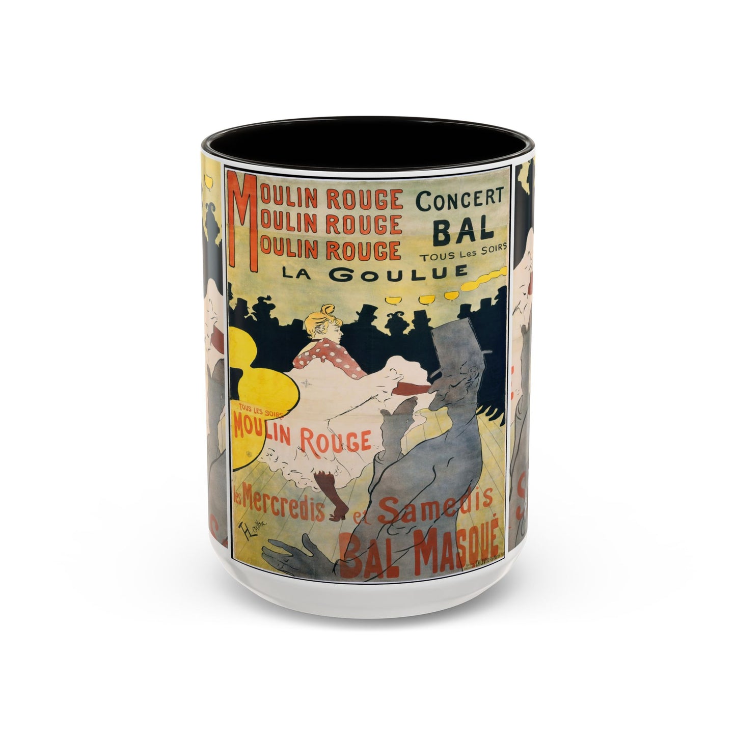 Toulouse-Lautrec, Henri - Moulin Rouge - La Goulue (1891) - Colorful Accent Mugs