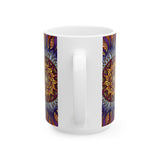 Solar Disc Mandala - Ceramic Mug