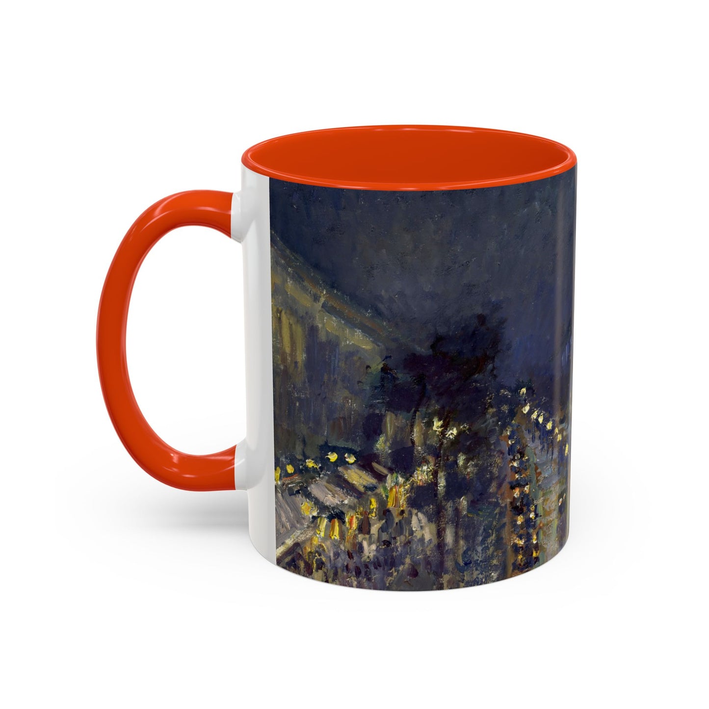 Pissarro, Camille - The Boulevard Montmartre At Night (1897) - Colorful Accent Mugs