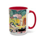 Matisse, Henri - The Joy of Life (1905) - Colorful Accent Mugs