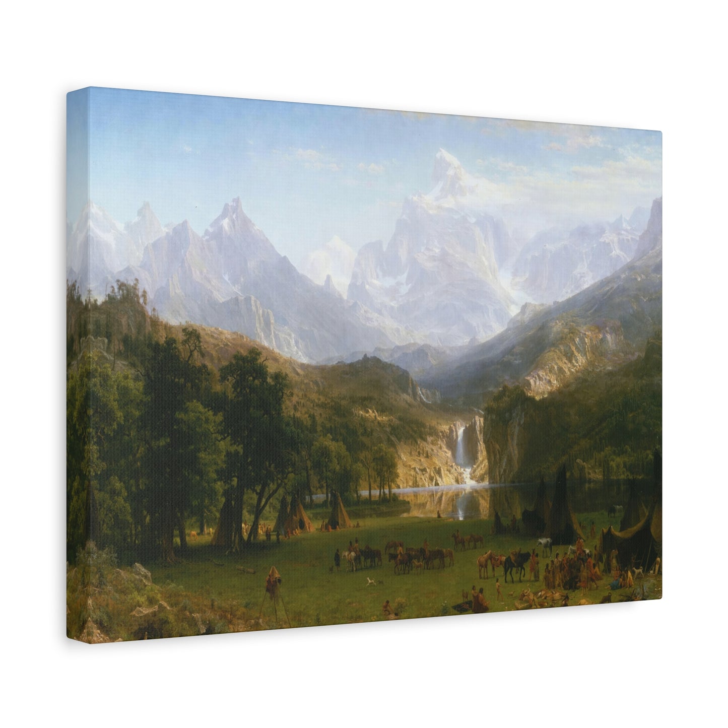 Bierstadt, Albert - The Rocky Mountains, Lander’s Peak (1863) - Canvas Block, unframed