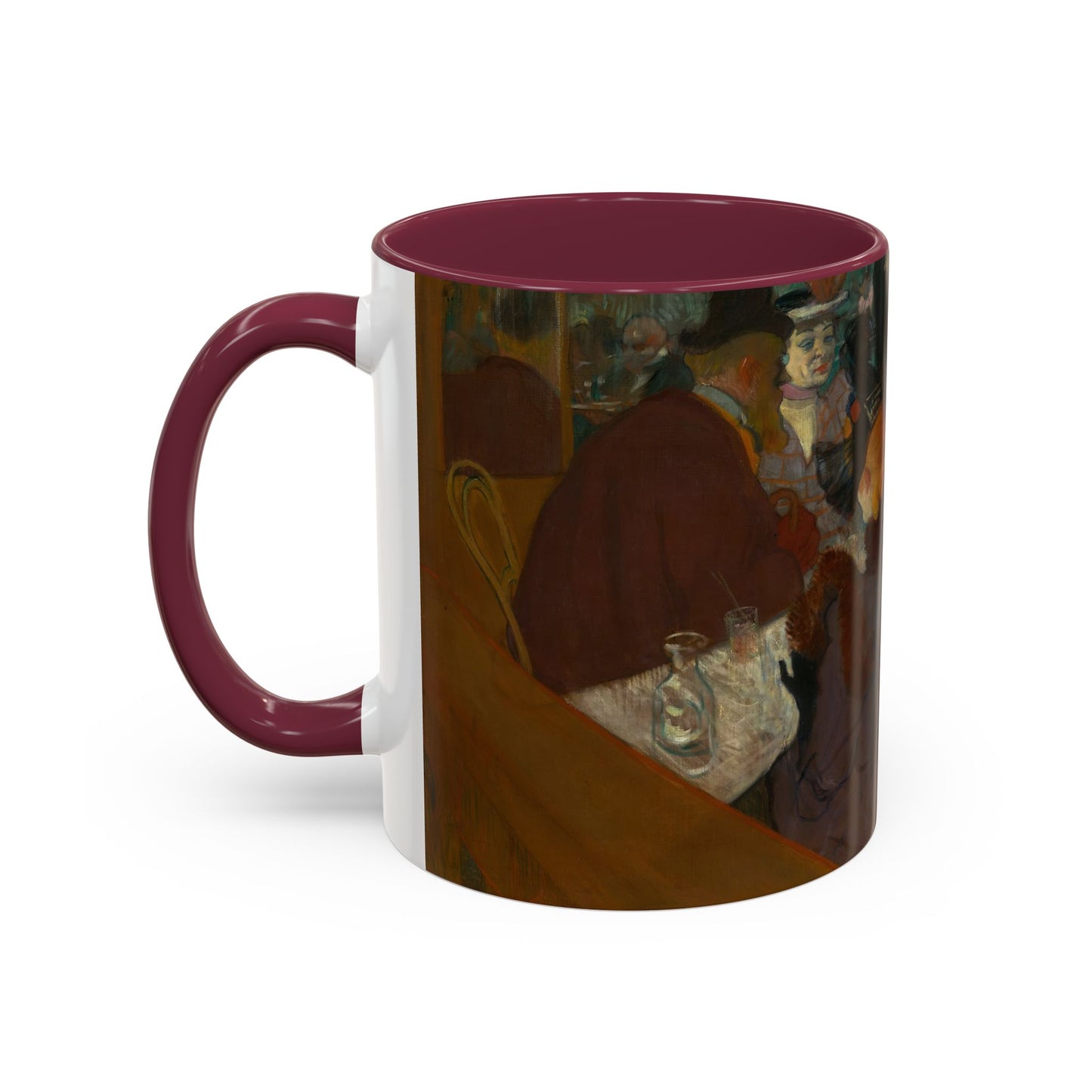 Toulouse-Lautrec, Henri - At the Moulin Rouge (1892) - Colorful Accent Mugs