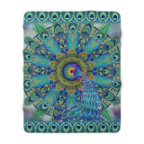 Melek Taus Mandala - Sherpa Fleece Blanket