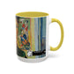 Van Gogh, Vincent - Self Portrait with Bandaged Ear (1889) - Colorful Accent Mugs